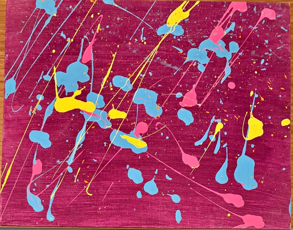 8x10 Abstract Painting