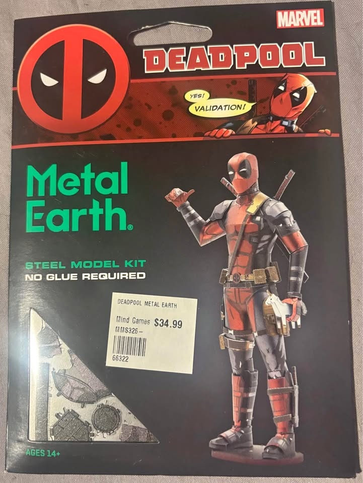 Deadpool Metal Puzzle - Brand New