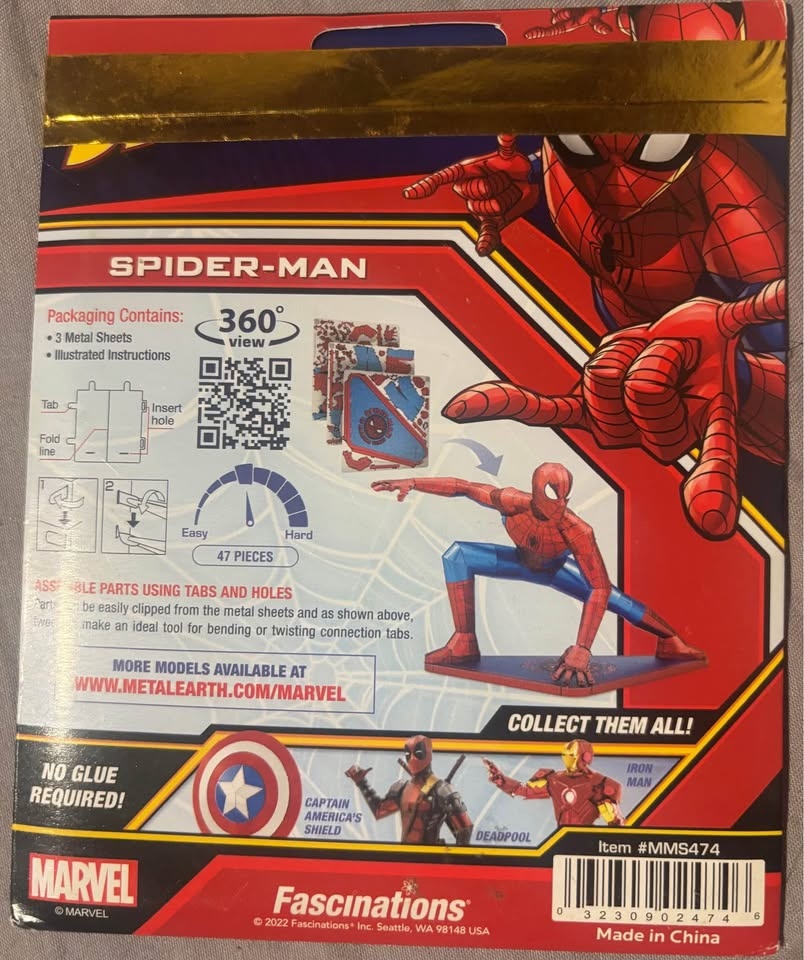 Spider-Man Metal Puzzle - Brand New - photo 2