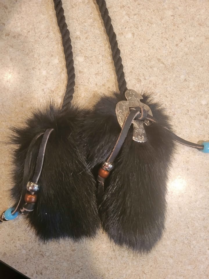 Manitobah Mukluks Black Suede Rabbit Fur Boots - photo 3