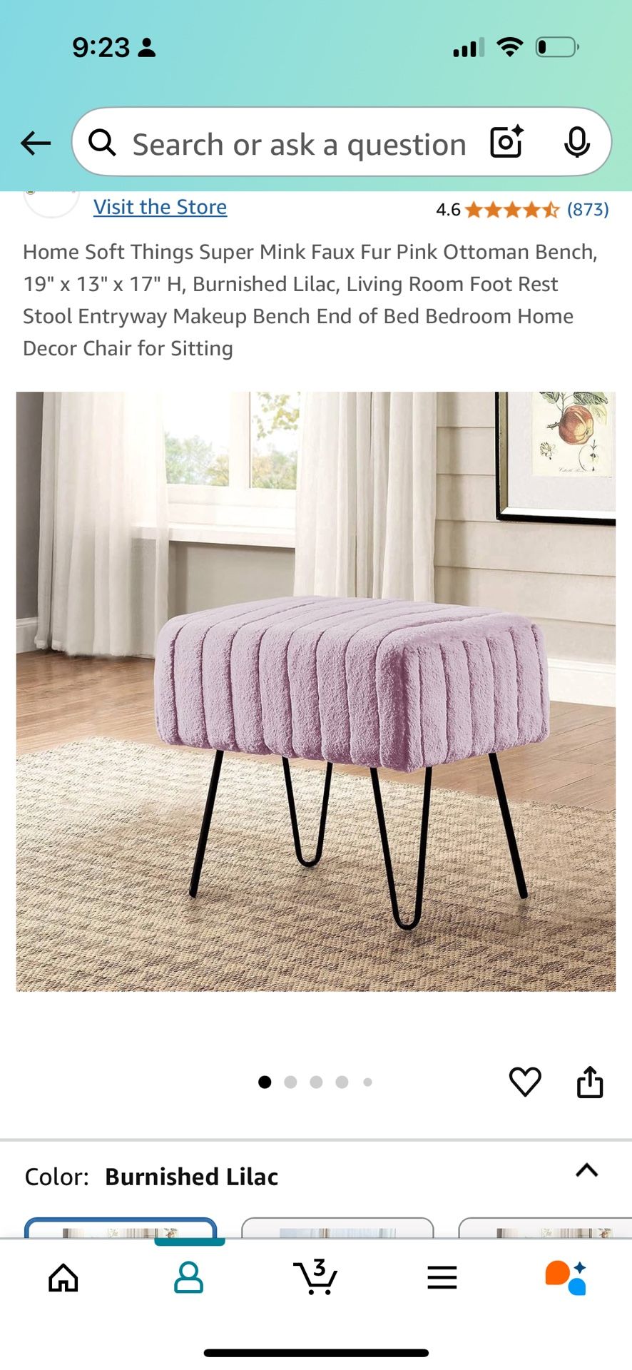 Pink and Green Ottomans for Sale - photo 4