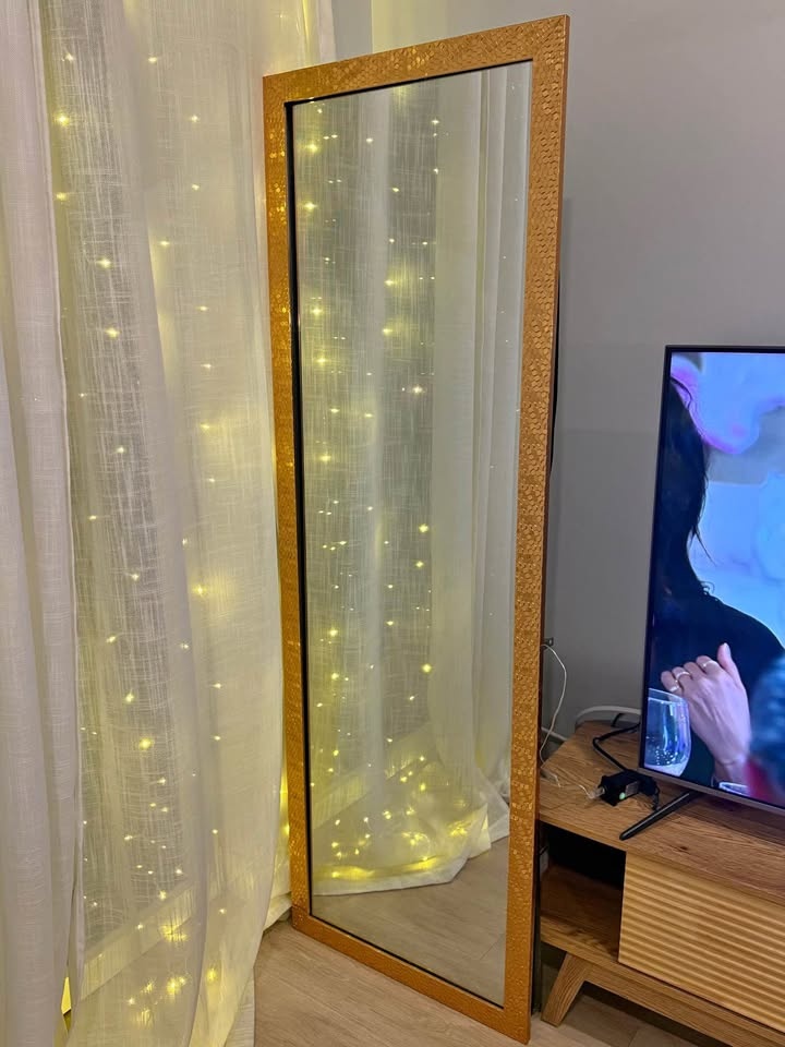 MOVING SALE Gold Vintage Standing Full Body Mirror