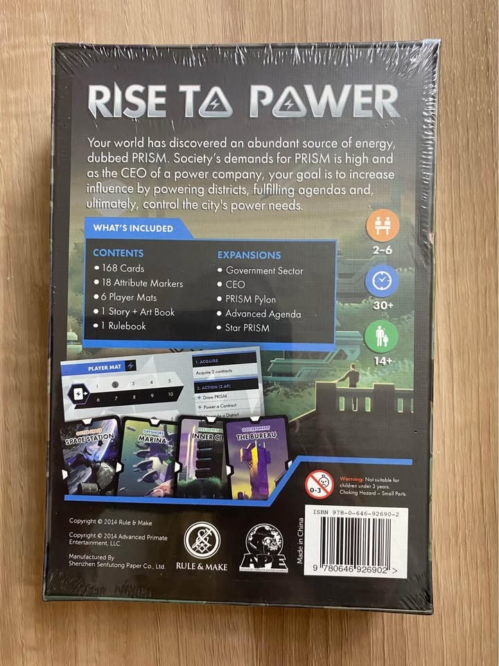Rise to Power Board Game - New in Shrink - photo 2