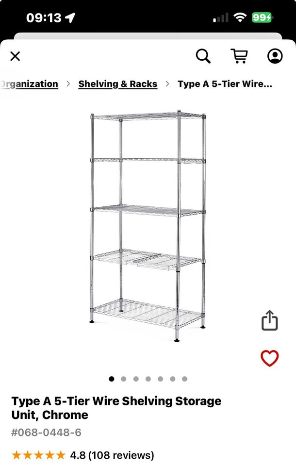 For the Living 5-Tier Shelving