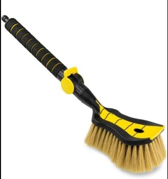 Auto Car Wash Brush with Hose Attachment, Soft Bristle