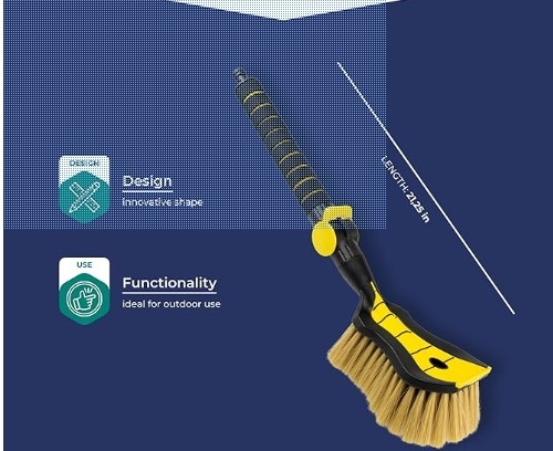 Auto Car Wash Brush with Hose Attachment, Soft Bristle - photo 3