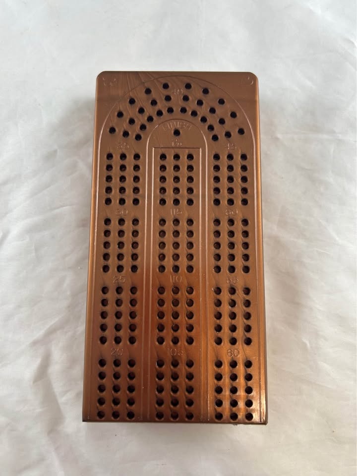 Vintage ACME Deluxe 3 Lane Cribbage Board - photo 4