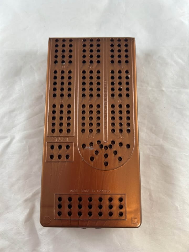 Vintage ACME Deluxe 3 Lane Cribbage Board - photo 5