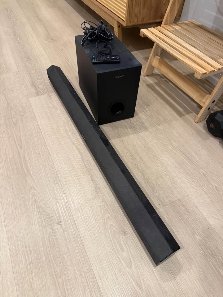 Sony Sound Bar Surround System Speaker with Chords and Remote - photo 3