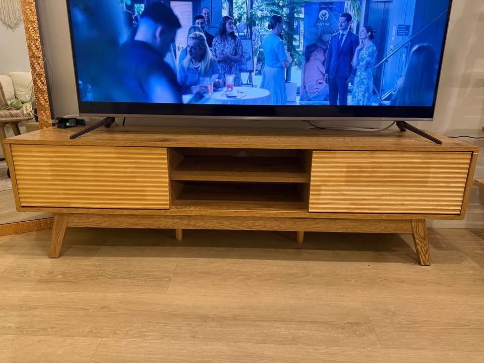 MOVING SALE Boho Mid Century Modern TV Stand - photo 4