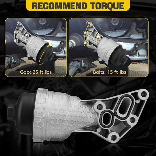 Aluminum Oil Filter Housing Kit for Hyundai/Kia - photo 4
