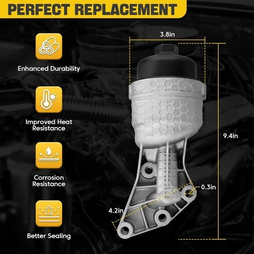 Aluminum Oil Filter Housing Kit for Hyundai/Kia - photo 5