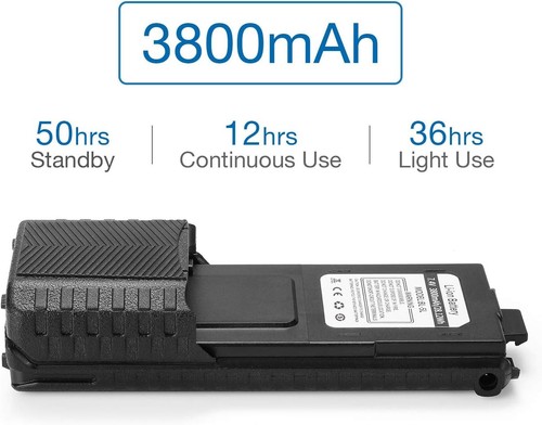 Baofeng BL-5L 3800mAh Extended Battery for UV-5R Radios - photo 2