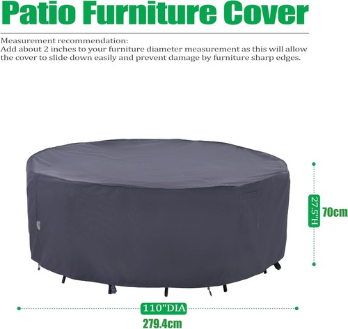 Outdoor Patio Furniture Covers, Waterproof UV Resistant - photo 2