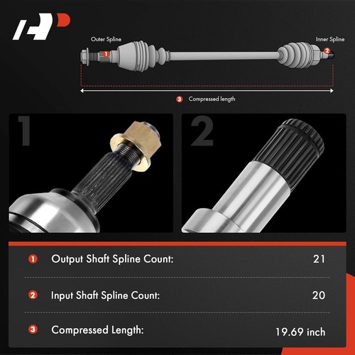 Kawasaki Brute Force CV Axle Shaft Assembly - Front Left - photo 2