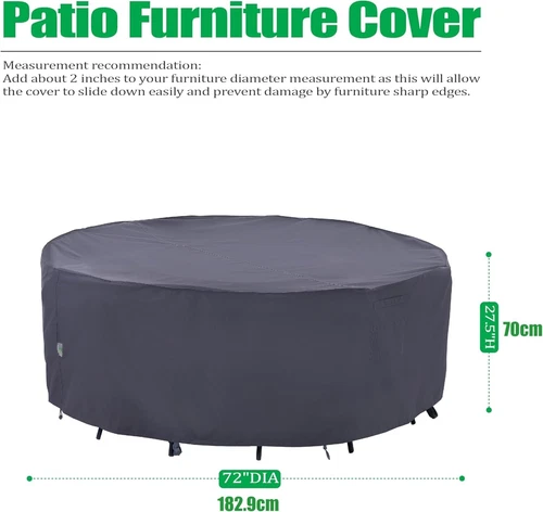 Outdoor Patio Furniture Covers, Waterproof UV Resistant Anti-fad - photo 2