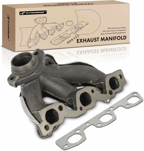 A-Premium Right Side Engine Exhaust Manifold w/ Gasket & Heat Sh