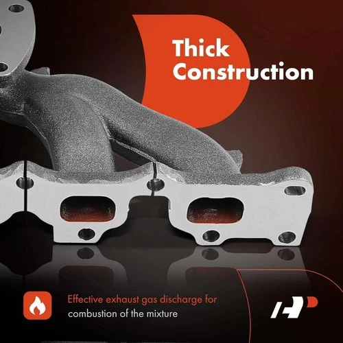 A-Premium Right Side Engine Exhaust Manifold w/ Gasket & Heat Sh - photo 3