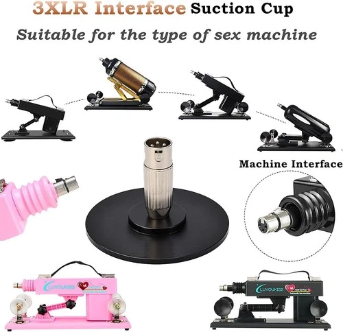 Sex Machine Attachment, 3.94'' Suction Cup Dildo Holder w/ 3XLR - photo 2