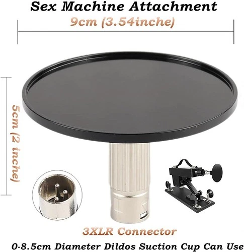 Sex Machine Attachment, 3.94'' Suction Cup Dildo Holder w/ 3XLR - photo 4