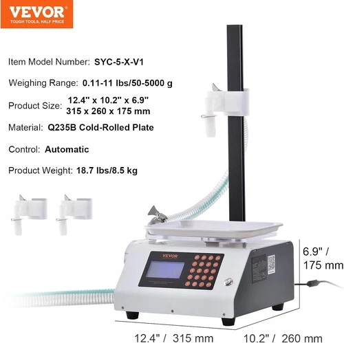 VEVOR Paste Liquid Filling Machine 50-5000g - photo 2
