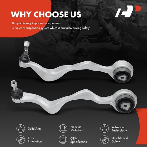 A-Premium Front Lower Control Arms w/ Ball Joint Bushing for BMW - photo 5