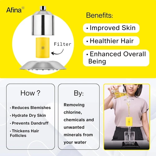 Afina High Pressure Filtered Shower Head - Advanced Filtration - photo 3