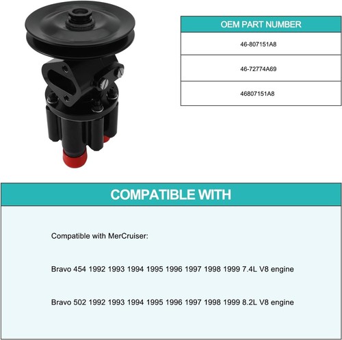 MerCruiser Bravo Water Pump AULINK 46-807151A8 - photo 5