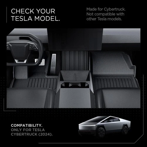 Spigen WeatherBloc Floor Mats for Tesla Cybertruck (2023-2025) - photo 2