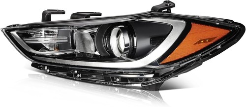 Hyundai Elantra Headlights 17-18 Black Housing - photo 4