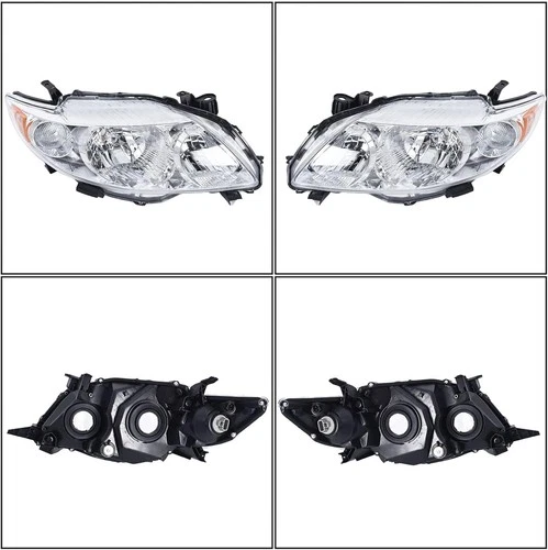 Driver & Passenger Headlights for 09-10 Toyota Corolla - photo 3