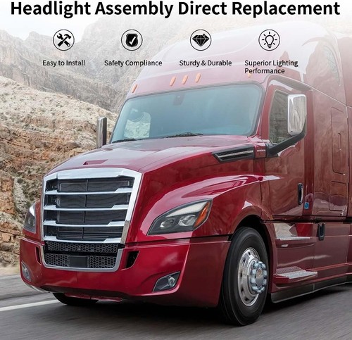 Easyinst Freightliner Headlights for Cascadia 2018-2024
