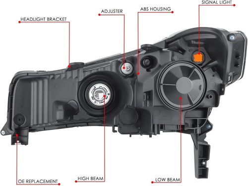 DNA MOTORING Right OE Style Projector Headlight for 12-14 Acura - photo 4