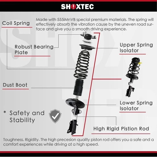 Shoxtec Front Struts for 2005-2007 Honda Odyssey - photo 3