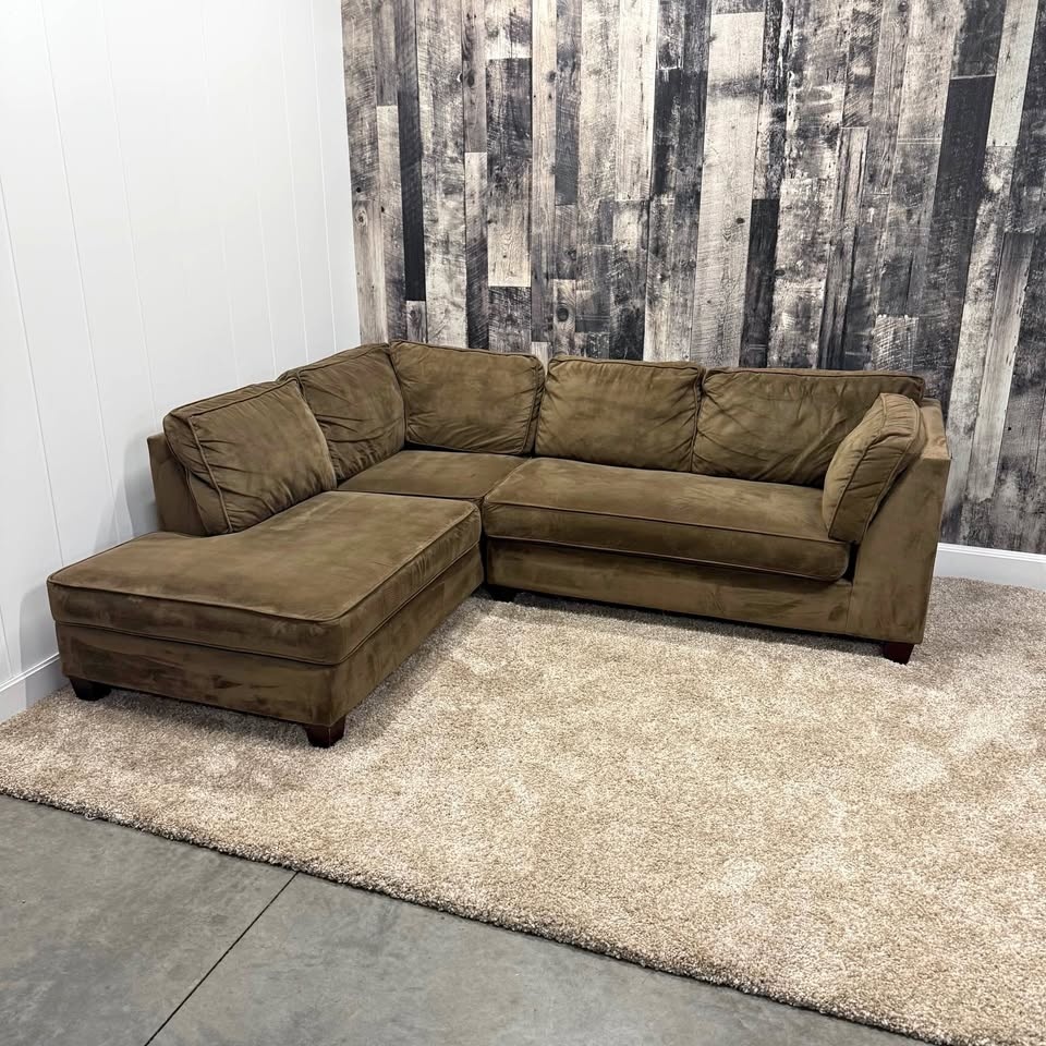 High-End Velvet L-Shaped Sectional