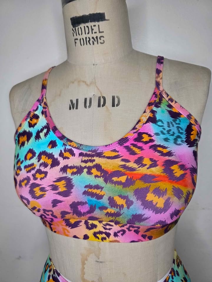 Tigresa Animal Print Sportswear Set - Multicolor & Yellow - photo 2