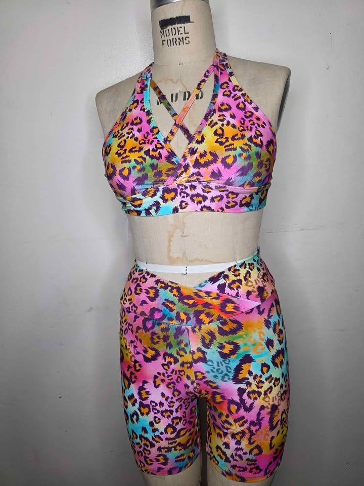Tigresa Animal Print Sportswear Set - Multicolor & Yellow - photo 4