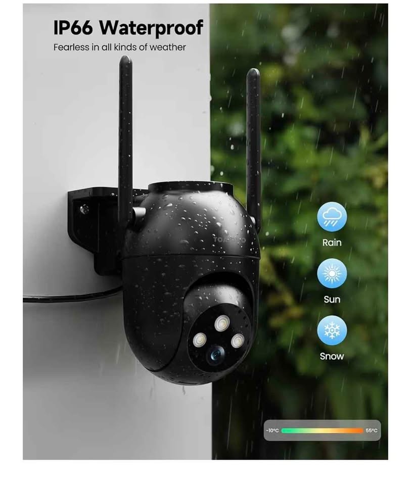 2 Outdoor Wired Security Cameras - 3MP Home Security Camera - photo 2