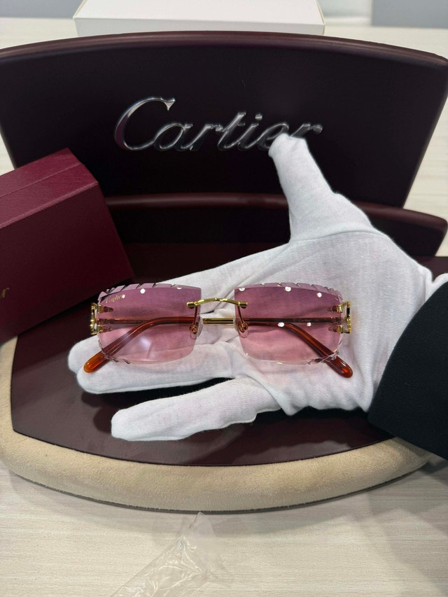 Cartier Glasses With Pink Lenses