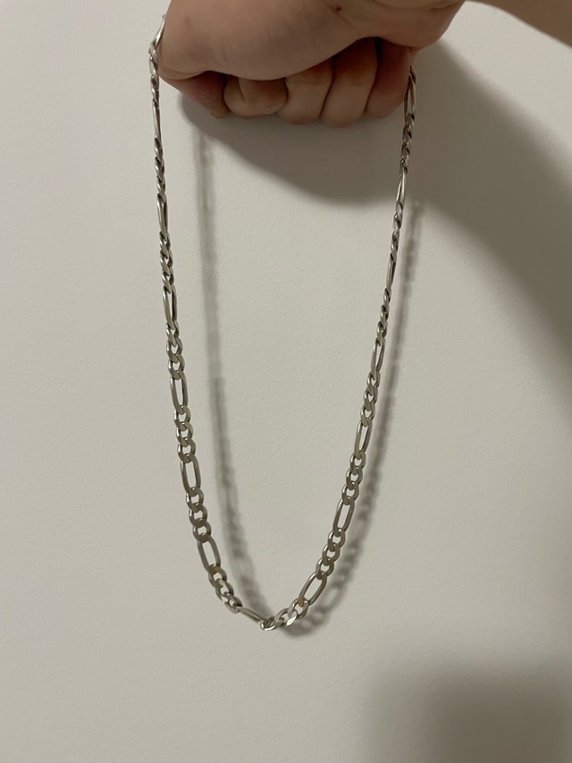 Made in Italy 925 Sterling Silver Figaro Chain Necklace - photo 2