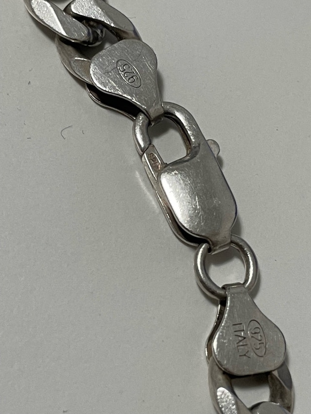 Made in Italy 925 Sterling Silver Figaro Chain Necklace - photo 4