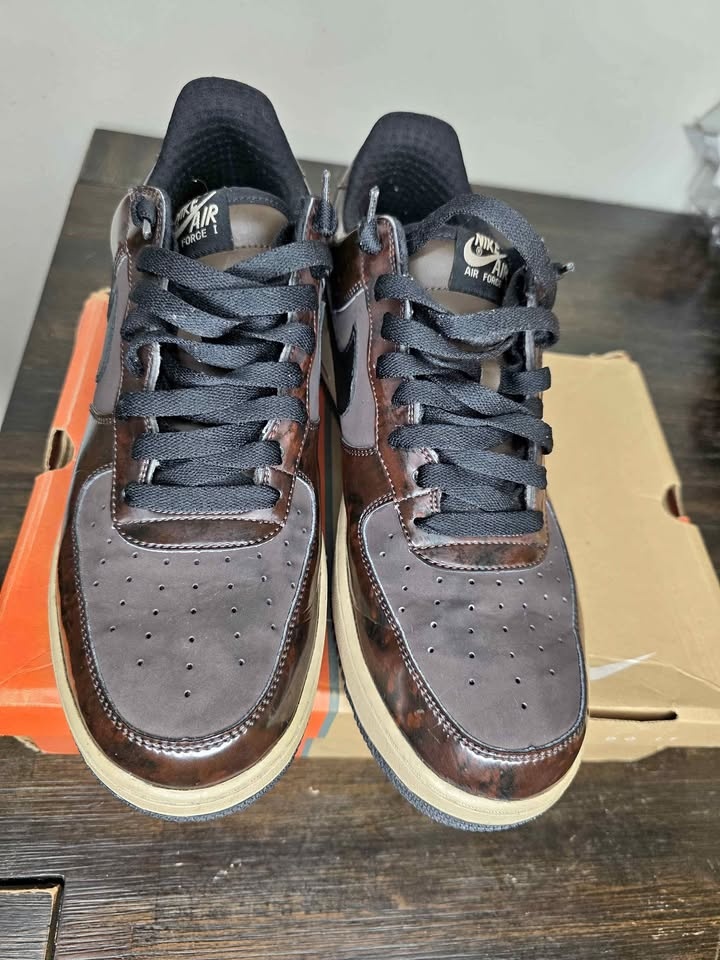 Nike Air Force 1 Low Premium Sz 11.5 Brown/Bone