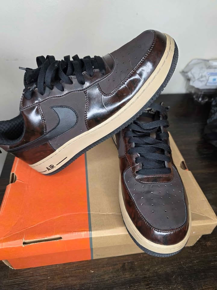 Nike Air Force 1 Low Premium Sz 11.5 Brown/Bone - photo 2