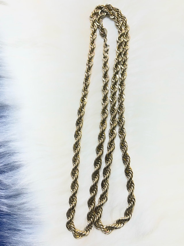 Gold-Toned Rope Necklace - 36 Inches - photo 3