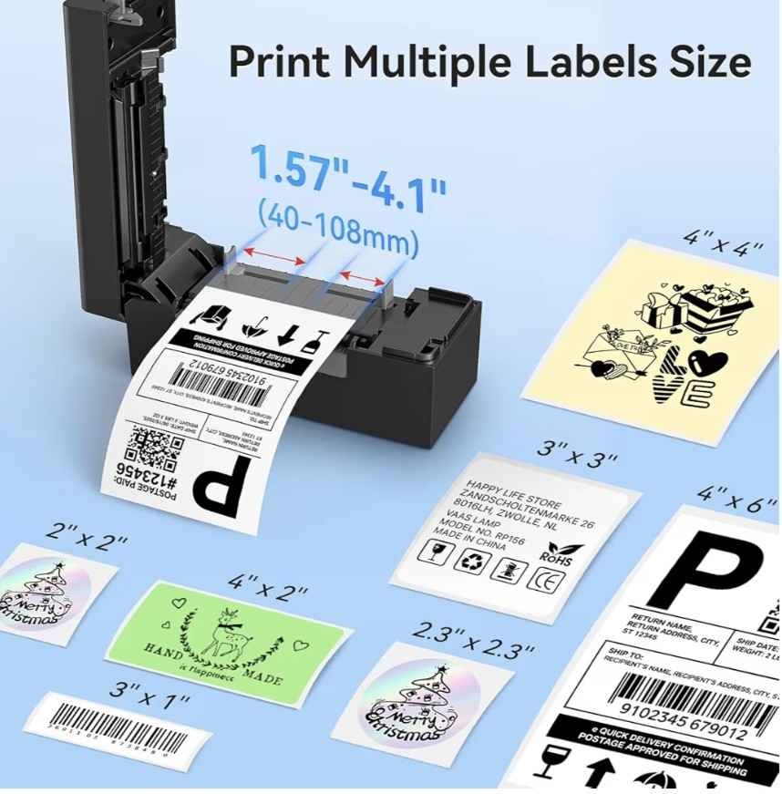 Bluetooth Thermal Label Printer - photo 3