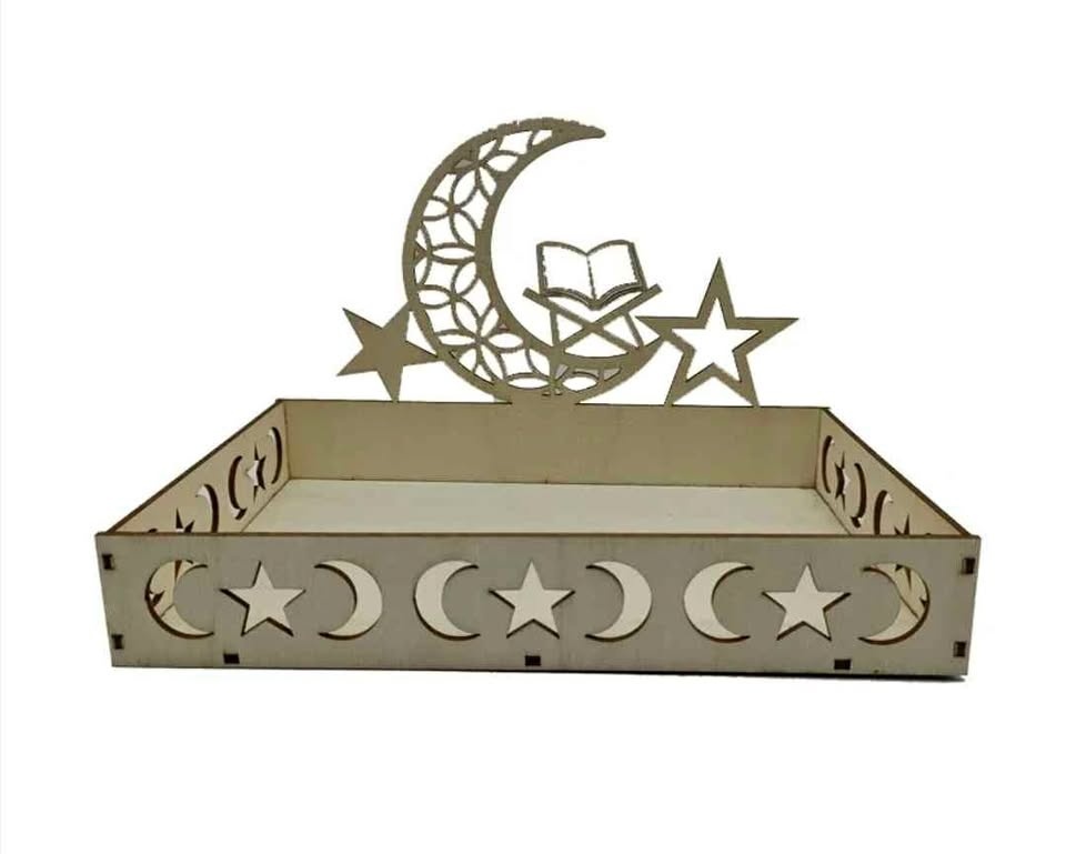 Ramadan Eid wooden tray