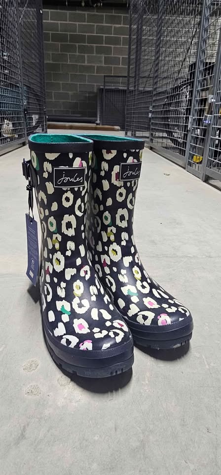 Joules Molly Welly Rubber Rai Boots (Size 11) - photo 3