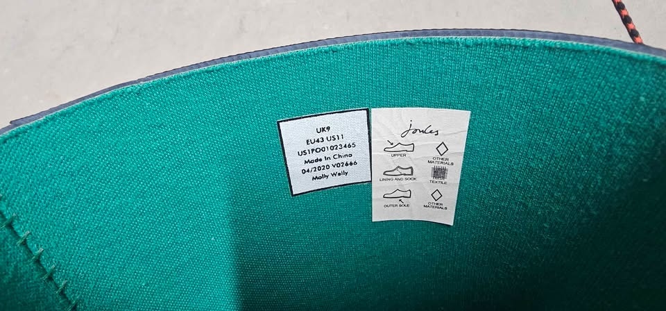 Joules Molly Welly Rubber Rai Boots (Size 11) - photo 4