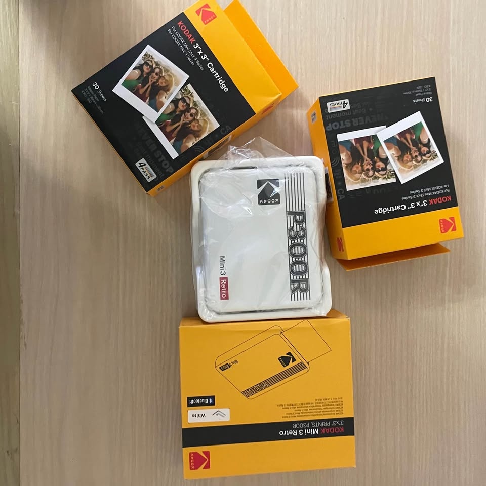Kodak Mini 3 Retro Instant Photo Printer + 3x3 Cartridges Bundle - photo 2