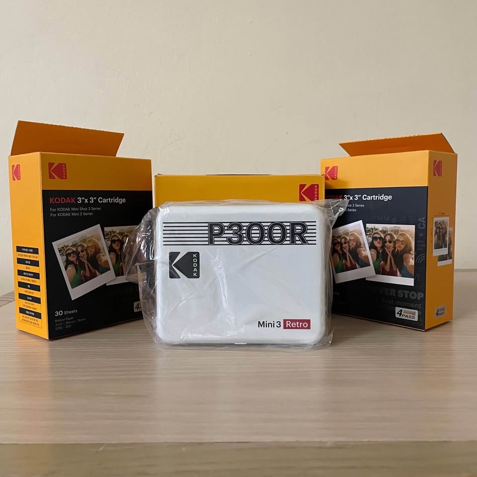 Kodak Mini 3 Retro Instant Photo Printer + 3x3 Cartridges Bundle - photo 3